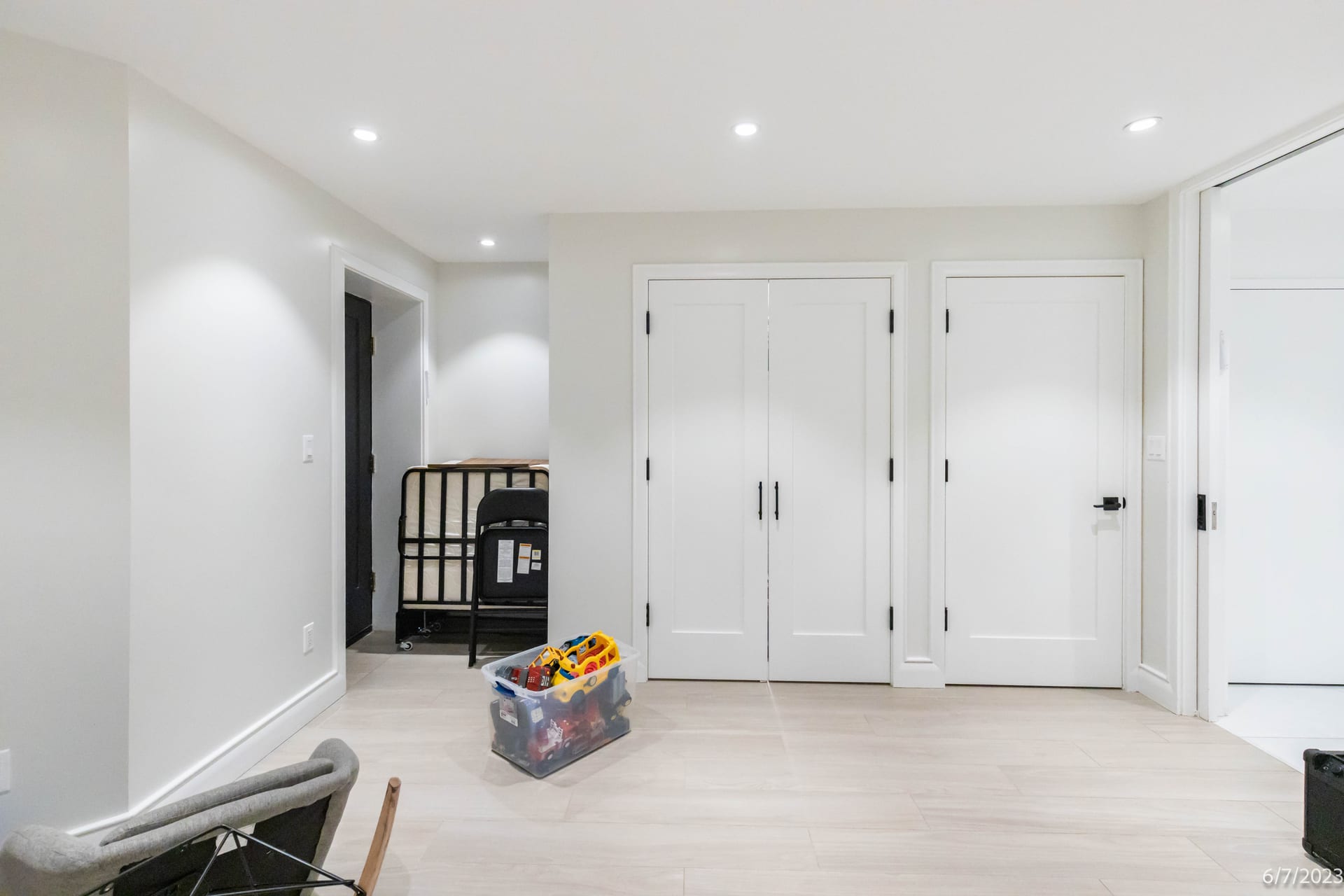 Interior partition wall condition baseline recorded in an OpenDoors360 pre-construction survey of existing conditions in New York City.
